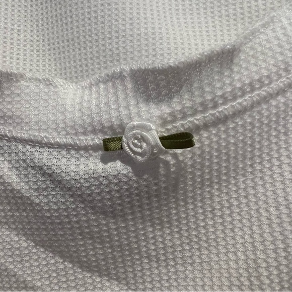 Mixed Threads White Top and Sweater Rose Set - Picture 4 of 4